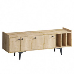 Mueble TV Antares roble zafiro Practica Hogar