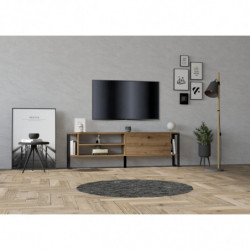 Mueble TV Asrın nogal Practica Hogar