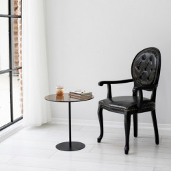 Mesa auxiliar Chill bronce negro Practica Hogar