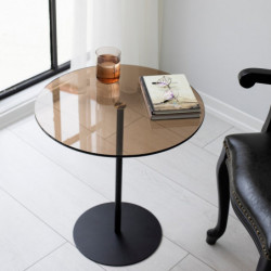 Mesa auxiliar Chill bronce negro Practica Hogar