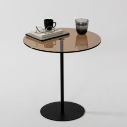 Mesa auxiliar Chill bronce negro Practica Hogar