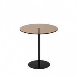 Mesa auxiliar Chill bronce negro Practica Hogar