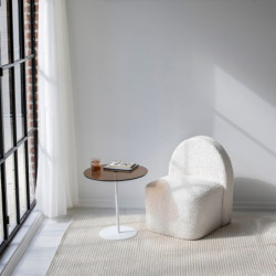 Mesa auxiliar Chill bronce blanco Practica Hogar
