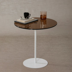 Mesa auxiliar Chill bronce blanco Practica Hogar