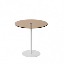 Mesa auxiliar Chill bronce blanco Practica Hogar