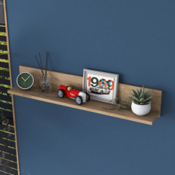 Estante de pared AE104-2669 nogal Practica Hogar