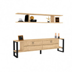 Mueble TV con estante Melis zafiro Practica Hogar