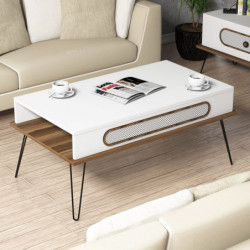 Mesa de centro Ekol blanco Practica Hogar