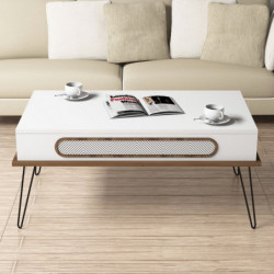 Mesa de centro Ekol blanco Practica Hogar