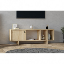 Mueble TV con estante Folsom roble Practica Hogar