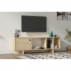 Mueble TV con estante Folsom roble Practica Hogar