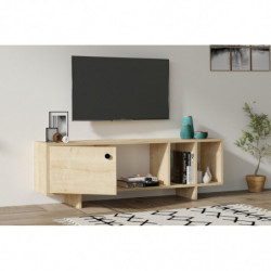 Mueble TV con estante Folsom roble Practica Hogar