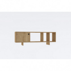 Mueble TV con estante Folsom roble Practica Hogar