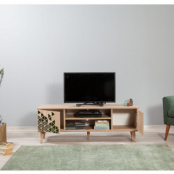 Mueble TV Truva-121 sonoma roble Practica Hogar