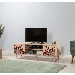 Mueble TV Truva-122 sonoma roble Practica Hogar