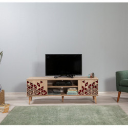 Mueble TV Truva-122 sonoma roble Practica Hogar