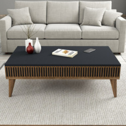 Mesa de centro Milan antracita nogal Practica Hogar
