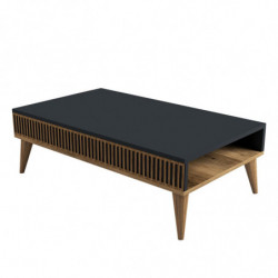 Mesa de centro Milan antracita nogal Practica Hogar