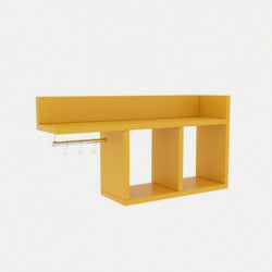 Estante de pared Pare amarillo Practica Hogar