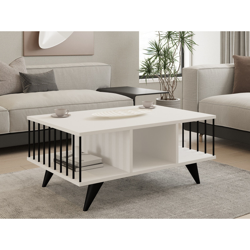 Mesa de centro Bert blanco Practica Hogar