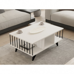 Mesa de centro Bert blanco Practica Hogar