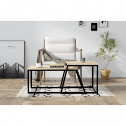 Mesa de centro Boyce roble negro Practica Hogar