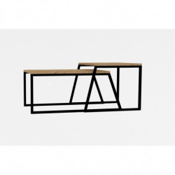 Mesa de centro Boyce roble negro Practica Hogar