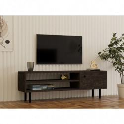 Mueble TV con estante Avila antracita Practica Hogar