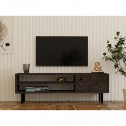Mueble TV con estante Avila antracita Practica Hogar