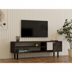 Mueble TV con estante Avila antracita Practica Hogar