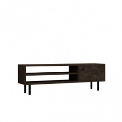 Mueble TV con estante Avila antracita Practica Hogar