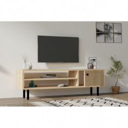 Mueble TV con estante Avila roble zafiro Practica Hogar
