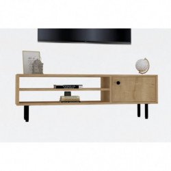 Mueble TV con estante Avila roble zafiro Practica Hogar