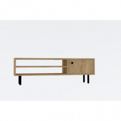 Mueble TV con estante Avila roble zafiro Practica Hogar