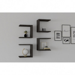 Estante de pared Base antracita Practica Hogar
