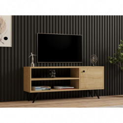 Mueble TV con estante Jena roble Practica Hogar