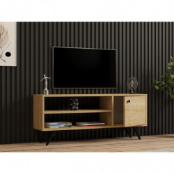 Mueble TV con estante Jena roble Practica Hogar