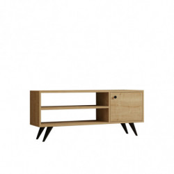 Mueble TV con estante Jena roble Practica Hogar