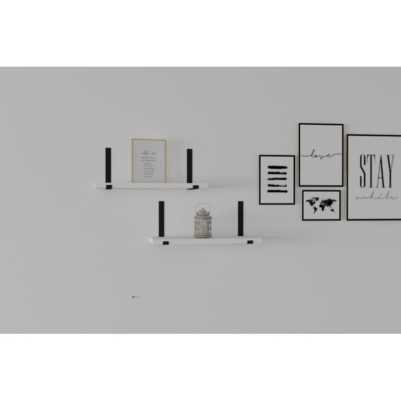 Estante de pared Lama blanco Practica Hogar Estante de pared Lama blanco Practica Hogar
