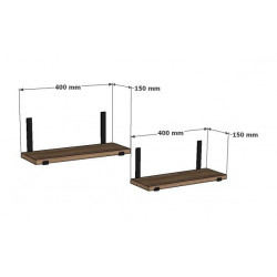 Estante de pared Lama blanco Practica Hogar