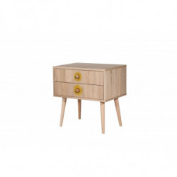 Mesita de noche City Two Seed multicolor Practica Hogar