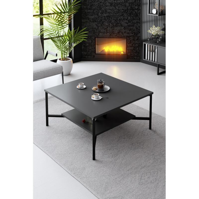 Mesa de centro Line antracita negro Practica Hogar Mesa de centro Line antracita negro Practica Hogar