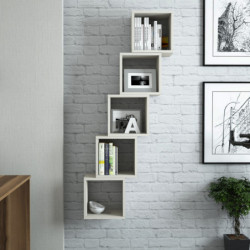 Estante de pared Box crema Practica Hogar