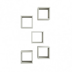 Estante de pared Box crema Practica Hogar