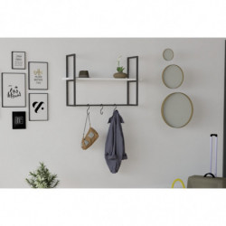 Estante de pared Able blanco Practica Hogar