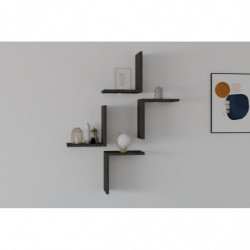 Estante de pared Face antracita Practica Hogar