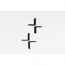 Estante de pared Face antracita Practica Hogar