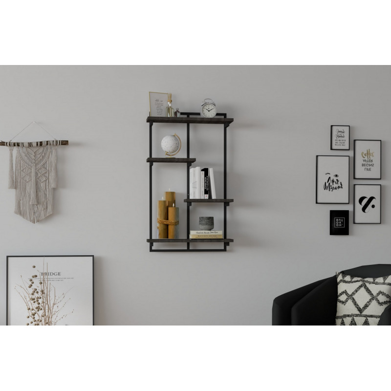 Estante de pared Dodo antracita Practica Hogar Estante de pared Dodo antracita Practica Hogar