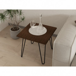 Mesa de centro Mahic-negro nogal Practica Hogar