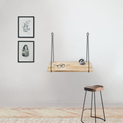 Estante de pared CM-002 madera negro Practica Hogar